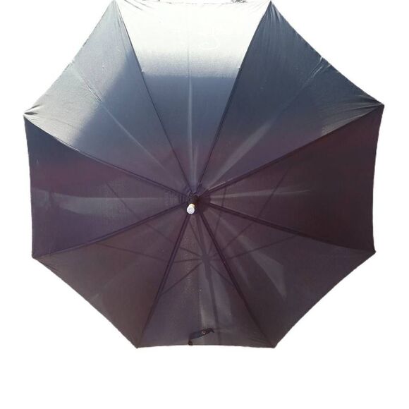 Vintage Black Givenchy Nylon Umbrella | Signed Givenchy - Picture 2 of 4